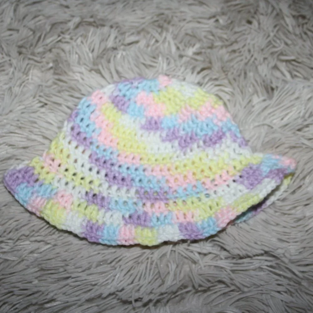 🌞 CROCHET SUN BRIM HAT · 0–3 MO 🌞
